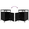 vidaXL Y&ouml;p&ouml;yt&auml;kaappi 2 pcs Musta tammi. 40 x 42 x 60cm Tekninen puu