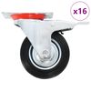 vidaXL Rullapy&ouml;r&auml;t 16 kpl 100 mm