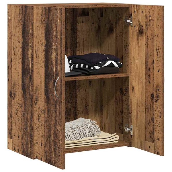 vidaXL Toimistokaappi Musta tammi. 70 x 32 x 77.5 cm Tekninen puu