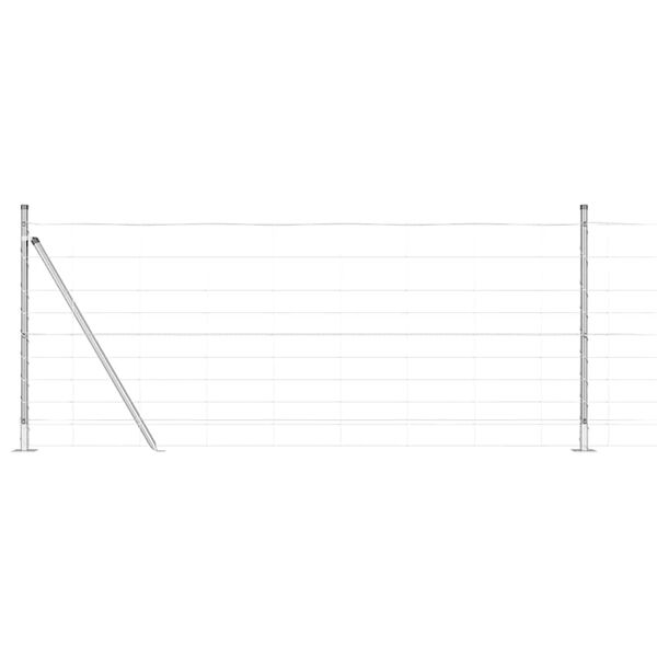 vidaXL Aitalatu Galvanoitu 25 x 1 m Teräs