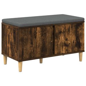 vidaXL Halli penkki tyynyll&auml; ovella Savustettu Tammi 80 x 38 x 46 cm