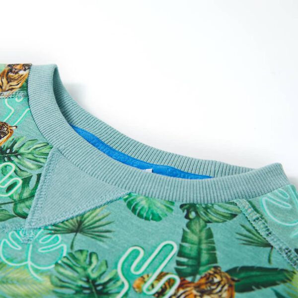 Lasten collegepaita meleerattu vaaleanvihre&auml; 104