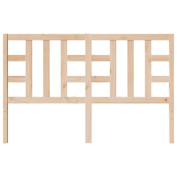 vidaXL Sängynpääty 166x4x100 cm täysi mänty