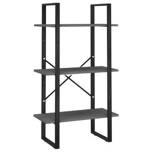 vidaXL Varastohylly harmaa 60x30x105 cm t&auml;ysi m&auml;nty