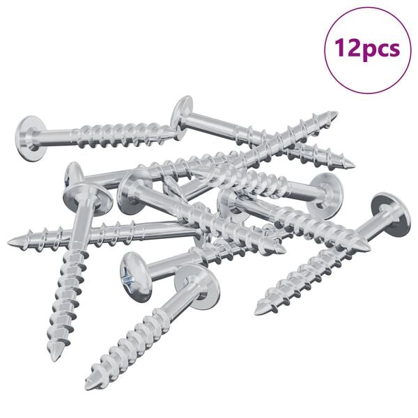 vidaXL Ruuvi 12 pcs Hopea 9,8 x 35 mm Rauta