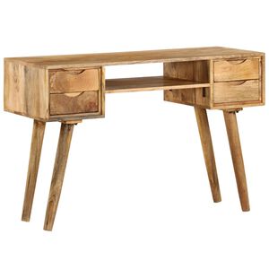 vidaXL Kirjoitusp&ouml;yt&auml; kiinte&auml; mangopuu 115x47x76 cm