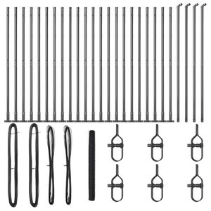 vidaXL Hitsattu metalliverkkoaita betoni-juurella 50 x 1,6 m (L x K)