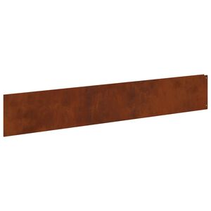 vidaXL Nurmireunus 10 kpl 100 x 18 cm Ter&auml;s Ruosteinen