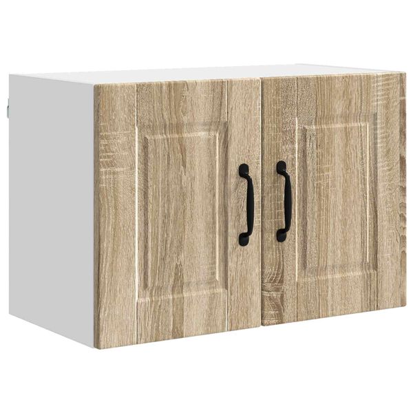 vidaXL Keitti&ouml;kaappi ovella Sonoman tammi 60 x 31 x 40 cm Tekninen puu