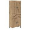 vidaXL Korkea kaappi 2 kpl Artisan tammi 69,5 x 34 x 180 cm
