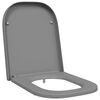 vidaXL WC-istuin Harmaa 47,5 x 35 x 3,6 cm Duroplast
