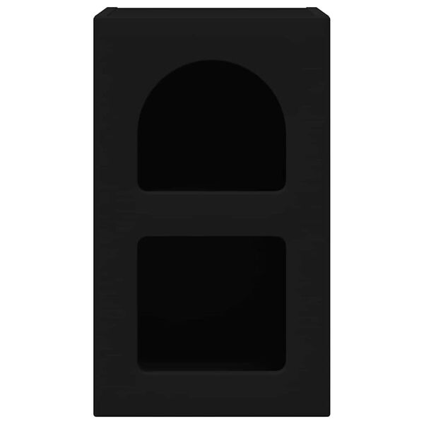 vidaXL Y&ouml;p&ouml;yt&auml; Musta 29,5 x 33,5 x 50 cm Tekninen puu