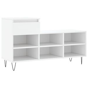 vidaXL Kenk&auml;kaappi valkoinen 102x36x60 cm tekninen puu