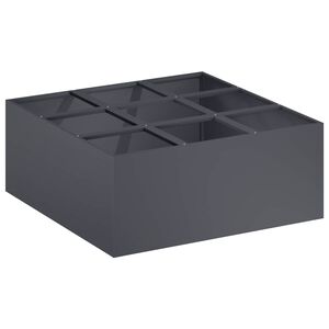 vidaXL Puutarha ruukku Antrasiitti 100 x 100 x 20 cm