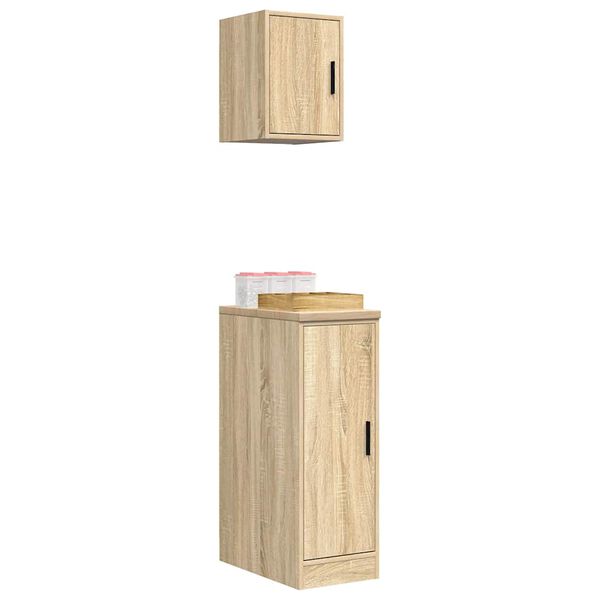 vidaXL Autotallikaapit 2 kpl Sonoma-tammi tekninen puu