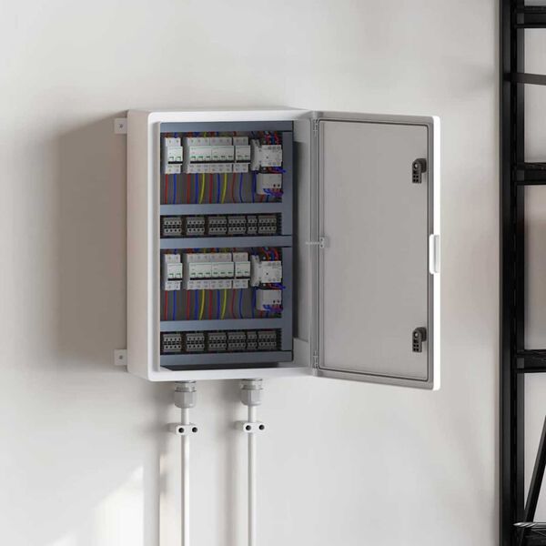 vidaXL Ohjauskabinetti Harmaa 47 x 20 x 60 cm ABS-muovi