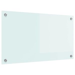 vidaXL Keittiön suojapaneeli Valkoinen 70 x 40 cm karkaistu lasi