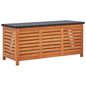 vidaXL Puutarhan varastolaatikko 117x50x55 cm t&auml;ysi eukalyptuspuu