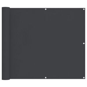 vidaXL Parvekkeen Verho Musta 100 x 500 cm Oxford-kangas