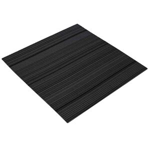 vidaXL Matto laatta Raidallinen vaaleanharmaa 50 x 50 cm 36 kpl