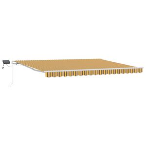 vidaXL Vedett&auml;v&auml; markiisi Moniv&auml;rinen 450 &times; 350 cm Kangas ja alumiini