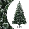 vidaXL Tekojoulukuusi 120 cm PVC ja metalli Vihre&auml;