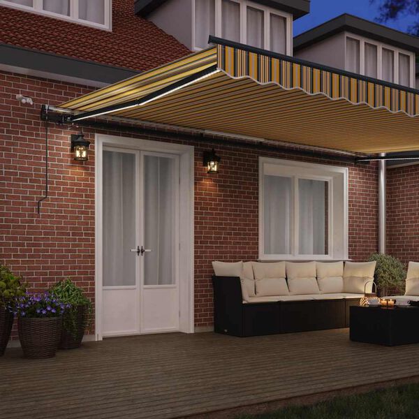 vidaXL Aurinkovarjon kangas mukana Moniv&auml;rinen 500 &times; 300 cm Polyesteri