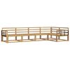 vidaXL Ulkosohvakokoelma 5 pcs valkoinen 327 x 168,5 x 73 cm