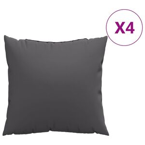 vidaXL Sohvatyynyt 4 kpl antrasiitti 50x50 cm kangas