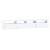 vidaXL TV-taso LED-valoilla valkoinen 210x35x40 cm