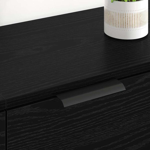 vidaXL Sivup&ouml;yd&auml;t 2 pcs Musta tammi. 60 x 30 x 70 cm Tekninen puu