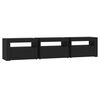vidaXL TV-taso LED-valoilla musta 180x35x40 cm