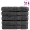 vidaXL Premium Pyyhkeet SOLUND 25 kpl antras. 100x200 cm 600 gsm