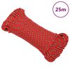 vidaXL Venek&ouml;ysi punainen 4 mm 25 m polypropeeni