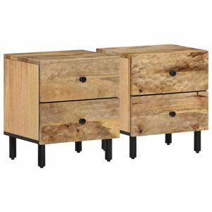 vidaXL Y&ouml;p&ouml;yd&auml;t 2 kpl 40x33x46 cm t&auml;ysi mangopuu