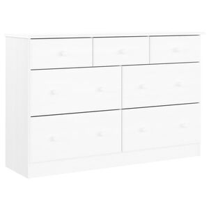 vidaXL Lipasto valkoinen ALTA 112x35x73 cm t&auml;ysi m&auml;nty
