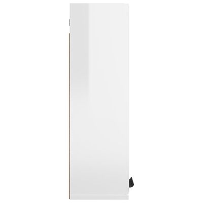 vidaXL Kylpyhuoneen LED peilikaappi korkeakiilto valkoinen 64x20x67 cm