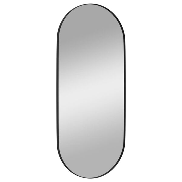 vidaXL Sein&auml;peili musta 35x80 cm ovaali