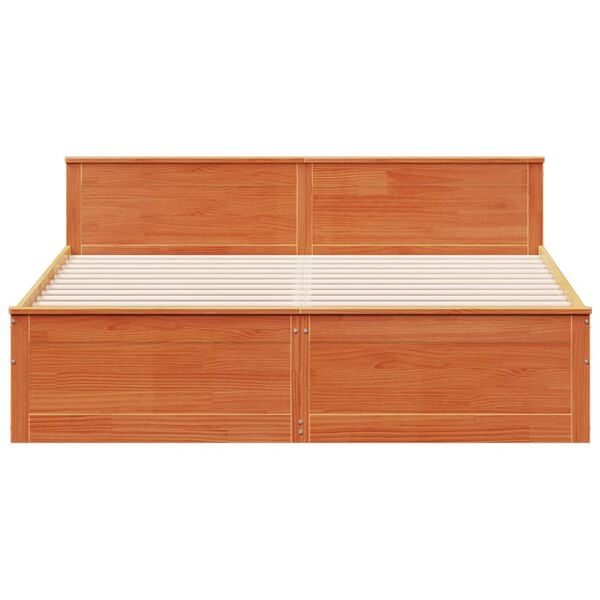 vidaXL S&auml;nky ilman patjaa p&auml;&auml;tylevyll&auml; vahanrusk 180x200cm t&auml;ysi m&auml;nty