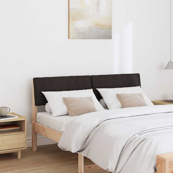 vidaXL Verhoiltu s&auml;ngynp&auml;&auml;ty Musta 140 cm Massiivinen m&auml;nty