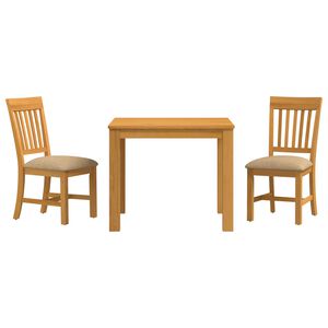 vidaXL Ruokailuryhm&auml; 3 kpl Beige M&auml;ntypuu