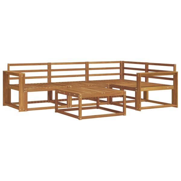 vidaXL Ulkosohvakokoelma 5 pcs Luonnollinen Tihe&auml; akasiapuu