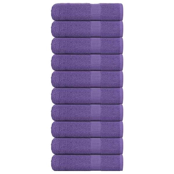 vidaXL Kylpypyyhkeet FROGN 10 kpl violetti 100x150 cm 360 gsm