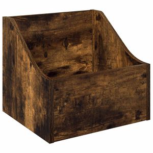 vidaXL LP-levykotelo Savutammi 37 x 33 x 32 cm Tekninen puu