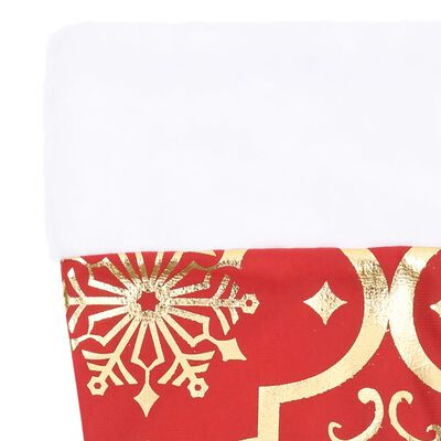 vidaXL Ylellinen joulukuusen jalustapeite sukalla pun. 150 cm kangas