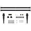 vidaXL Kaapin liukuoven asennussarja mini hiiliter&auml;s 183 cm