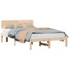 vidaXL S&auml;ngyn runko Luonnollinen 4FT6 Double Massiivinen m&auml;nty