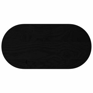 vidaXL P&ouml;yt&auml;levy Tummanruskea 80x40x2 cm Massiivipuu Tammi Soikea