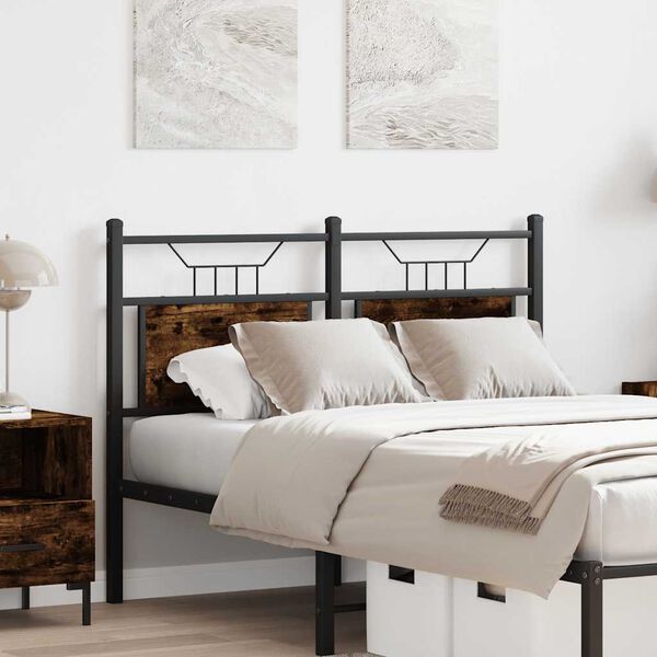 vidaXL Vaihdettava s&auml;ngynp&auml;&auml;ty savutammi 120 cm tekninen puu ja ter&auml;s