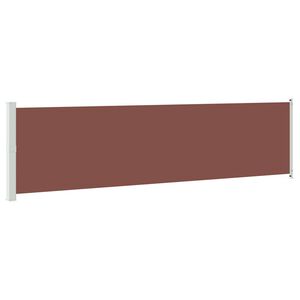 vidaXL Sis&auml;&auml;nvedett&auml;v&auml; terassin sivumarkiisi 614x160 cm ruskea